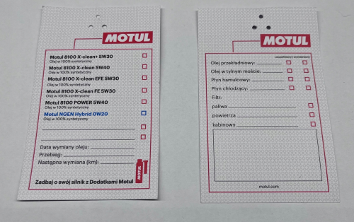 MOTUL  zawieszka serwisowa wymiany oleju PL  